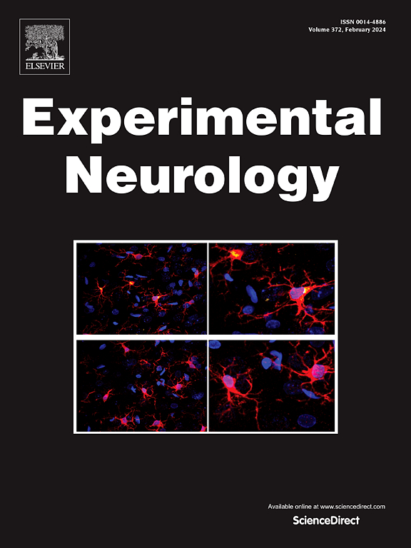 Go to journal home page - Experimental Neurology